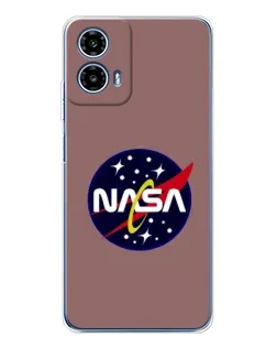 Чехол для Motorola Moto G35 с картинкой «NASA — ретро космос»