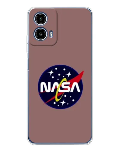 Чехол для Motorola Moto G35 с картинкой «NASA — ретро космос»