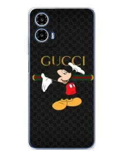 Чехол для Motorola Moto G35 с картинкой «Микки Маус Gucci»