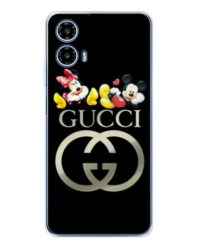 Чехол для Motorola Moto G35 с картинкой «Gucci — герои Disney»