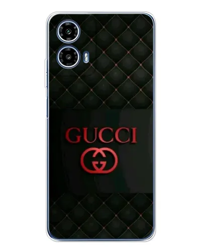 Чехол для Motorola Moto G35 с картинкой «Gucci — стеганый черный»
