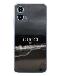 Чехол для Motorola Moto G35 с картинкой «Gucci — морской прибой»