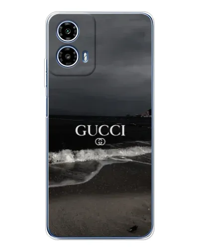 Чехол для Motorola Moto G35 с картинкой «Gucci — морской прибой»