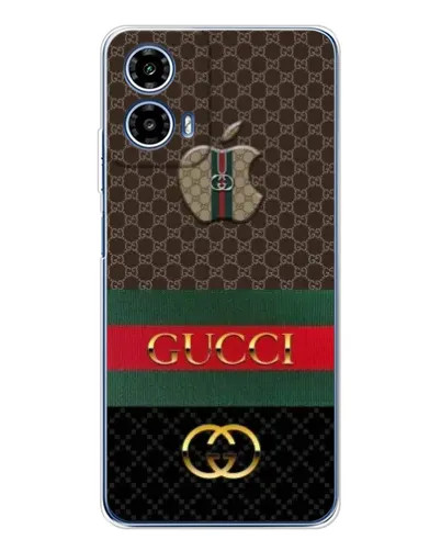 Чехол для Motorola Moto G35 с картинкой «Gucci — брендированный десерт»