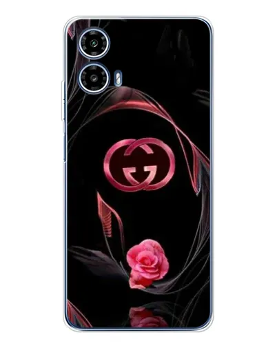 Чехол для Motorola Moto G35 с картинкой «Gucci — неоновая роза»