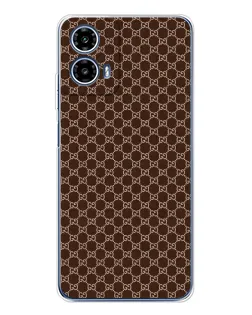 Чехол для Motorola Moto G35 с картинкой «Gucci — шоколадная сетка»