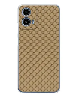 Чехол для Motorola Moto G35 с картинкой «Gucci — классический беж»