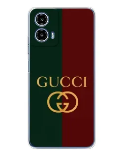 Чехол для Motorola Moto G35 с картинкой «Gucci — темно-зеленый градиент»