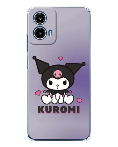 Чехол для Motorola Moto G35 с картинкой «Kuromi — фиолетовый арт»