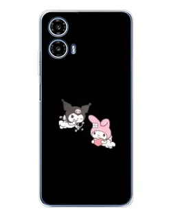 Чехол для Motorola Moto G35 с картинкой «My Melody и Kuromi»