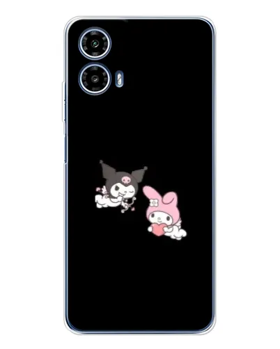 Чехол для Motorola Moto G35 с картинкой «My Melody и Kuromi»