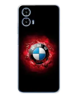 Чехол для Motorola Moto G35 с картинкой «Логотип BMW — вспышка»