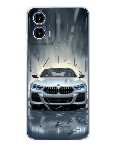 Чехол для Motorola Moto G35 с картинкой «BMW в свете фар»