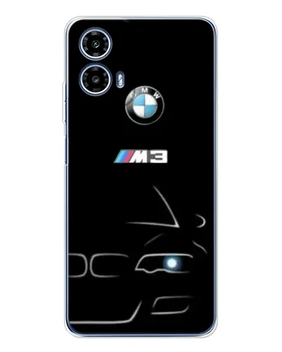 Чехол для Motorola Moto G35 с картинкой «Минималистичный принт BMW M3»