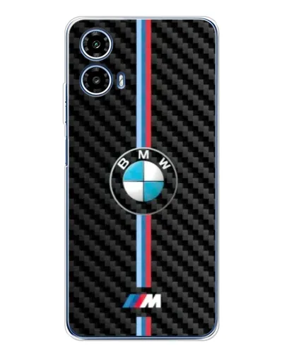 Чехол для Motorola Moto G35 с картинкой «Эмблема BMW и карбон»