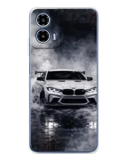 Чехол для Motorola Moto G35 с картинкой «BMW сквозь туман»