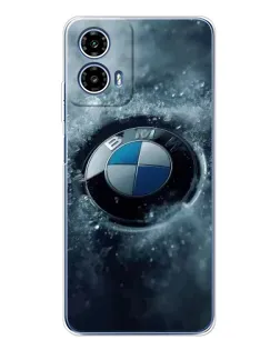 Чохол для Motorola Moto G35 з картинкою «Логотип BMW — лід»