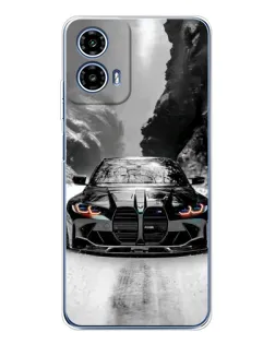 Чохол для Motorola Moto G35 з картинкою «BMW — акварельний дрифт»