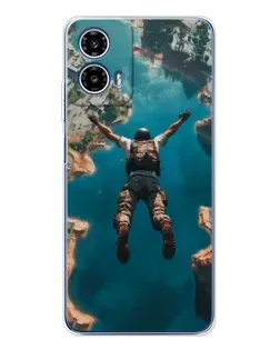 Чехол для Motorola Moto G35 с картинкой «PUBG — свободное падение»