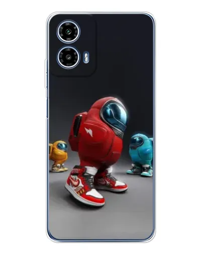 Чехол для Motorola Moto G35 с картинкой «Among Us — 3D стиль»