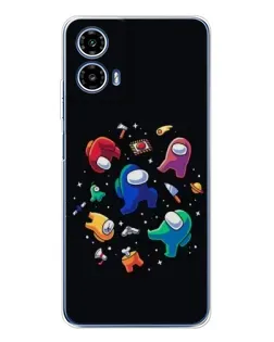Чехол для Motorola Moto G35 с картинкой «Among Us космос»