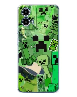 Чехол для Motorola Moto G35 с картинкой «Криперы Minecraft» Чехол для Motorola Moto G35 с картинкой «Криперы Minecraft»