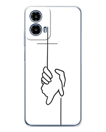Чехол для Motorola Moto G35 с картинкой «Рука держит»