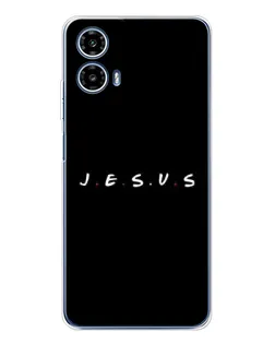 Чехол для Motorola Moto G35 с картинкой «Точки веры J.E.S.U.S.»