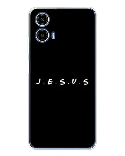 Чехол для Motorola Moto G35 с картинкой «Точки веры J.E.S.U.S.»