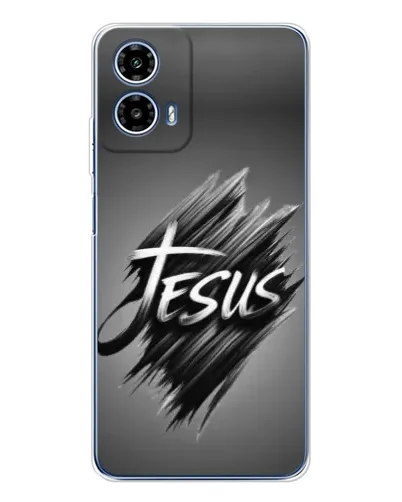 Чехол для Motorola Moto G35 с картинкой «Надпись Jesus Graffiti»