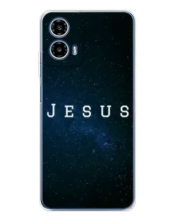 Чехол для Motorola Moto G35 с картинкой «Звездное небо Jesus»