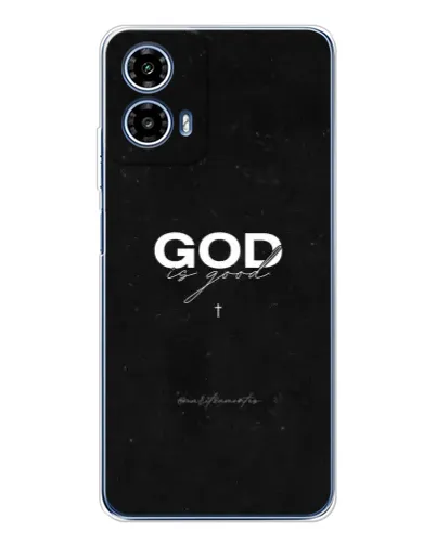 Чехол для Motorola Moto G35 с картинкой «GOD — Бог над всем»