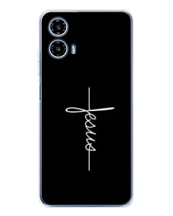 Чехол для Motorola Moto G35 с картинкой «Тонкая линия веры»