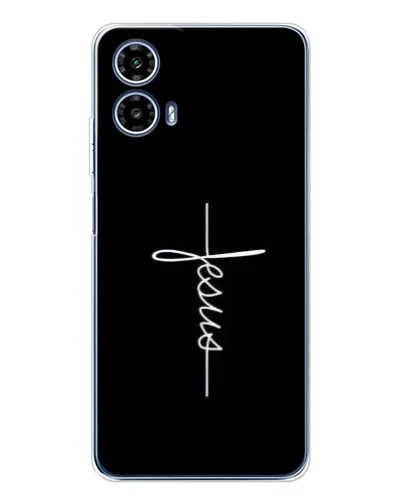 Чехол для Motorola Moto G35 с картинкой «Тонкая линия веры»