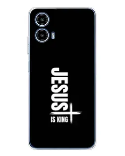 Чехол для Motorola Moto G35 с картинкой «Вертикаль веры Jesus»