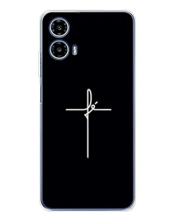 Чохол для Motorola Moto G35 з картинкою «Тонкий хрест»
