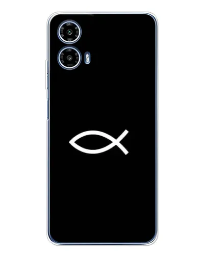 Чохол для Motorola Moto G35 з картинкою «Символ риби Jesus» Чохол для Motorola Moto G35 з картинкою «Символ риби Jesus»