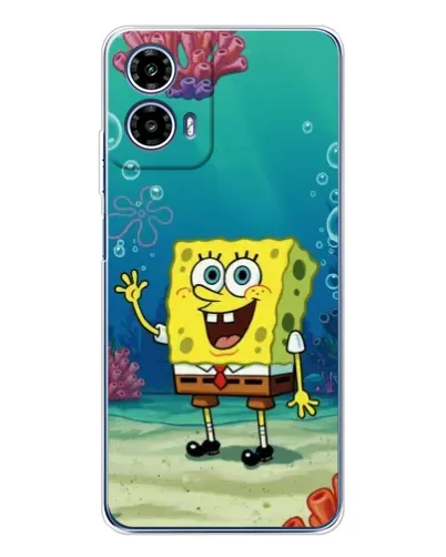Чехол для Motorola Moto G35 с картинкой «Подводный привет» Чехол для Motorola Moto G35 с картинкой «Подводный привет»