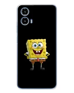 Чехол для Motorola Moto G35 с картинкой «Классический Губка Боб»