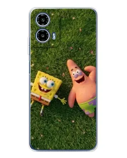 Чехол для Motorola Moto G35 с картинкой «Друзья на лужайке»
