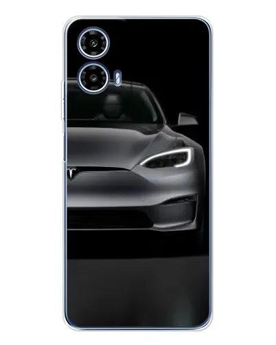Чехол для Motorola Moto G35 с картинкой «Tesla Model S Look»