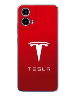 Чехол для Motorola Moto G35 с картинкой «Tesla Red Classic»