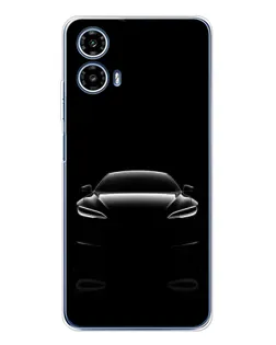 Чехол для Motorola Moto G35 с картинкой «Силуэт Tesla Night»
