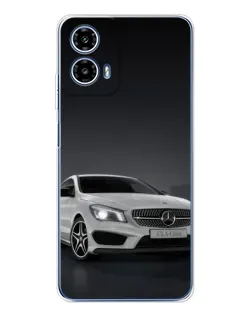 Чехол для Motorola Moto G35 с картинкой «Mercedes AMG GT Silver»