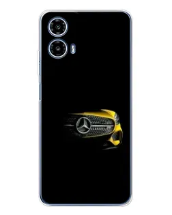 Чехол для Motorola Moto G35 с картинкой «Mercedes — ретро стиль»