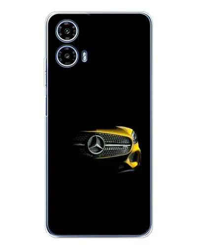 Чехол для Motorola Moto G35 с картинкой «Mercedes — ретро стиль»