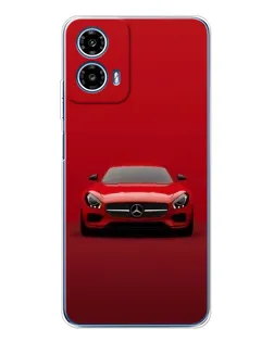 Чехол для Motorola Moto G35 с картинкой «Красный Mercedes AMG»