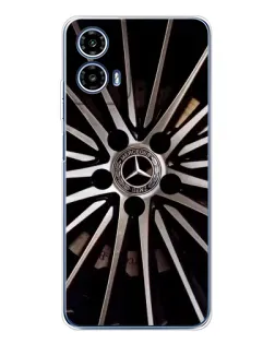 Чехол для Motorola Moto G35 с картинкой «Диск Mercedes»