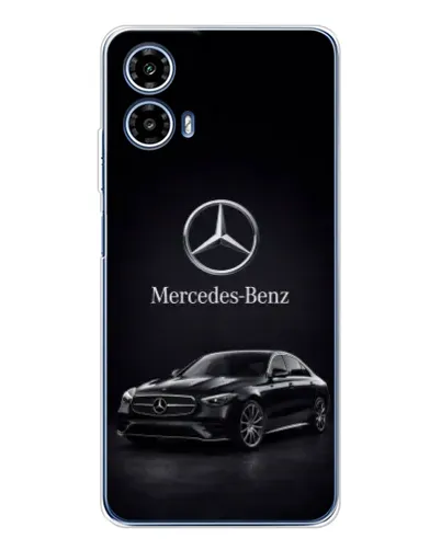 Чехол для Motorola Moto G35 с картинкой «Mercedes — решетка радиатора»