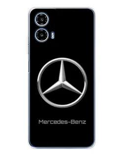 Чехол для Motorola Moto G35 с картинкой «Mercedes Silver Logo»